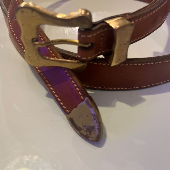 TRAFALGAR Latico Leather Western Belt w/ Brass Buckle & Tip Size 36 - Picture 3 of 14